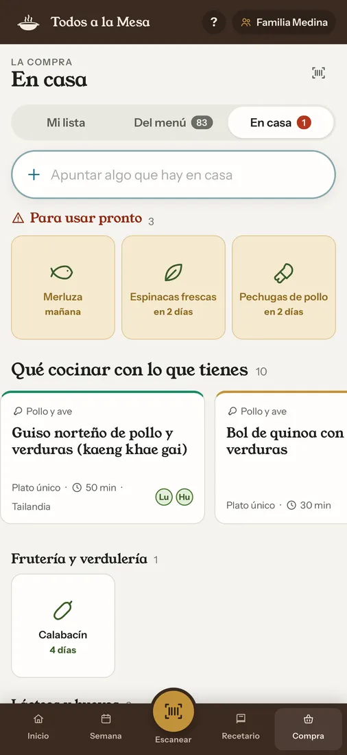 En casa: lo que hay que usar pronto y la nevera por secciones